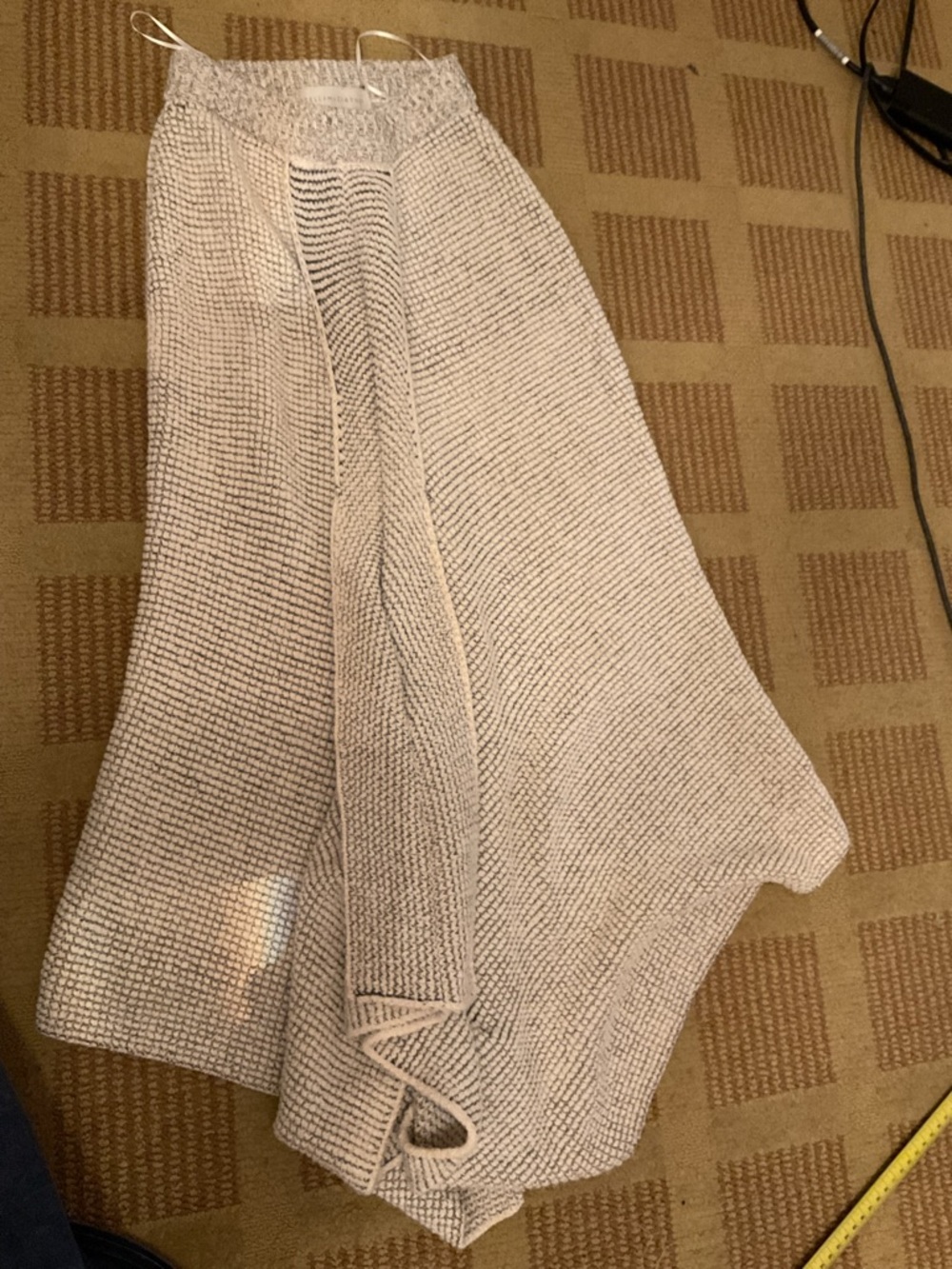 Stella McCartney beige wool skirt, super cool, size 38